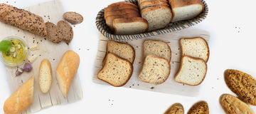 Bild zeigt glutenfreie Brote und Gebäck.
